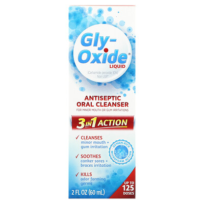 

Gly-Oxide, Antiseptic Oral Cleanser, Liquid, 2 fl oz (60 ml)