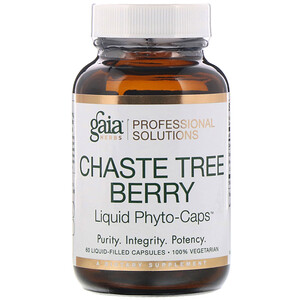 Отзывы о Gaia Herbs Professional Solutions, Chaste Tree Berry, 60 Liquid-Filled Capsules