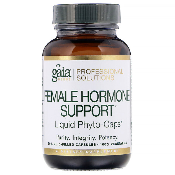 Gaia Herbs Professional Solutions, Поддержка женских гормонов, 60 заполненных жидкостью капсул