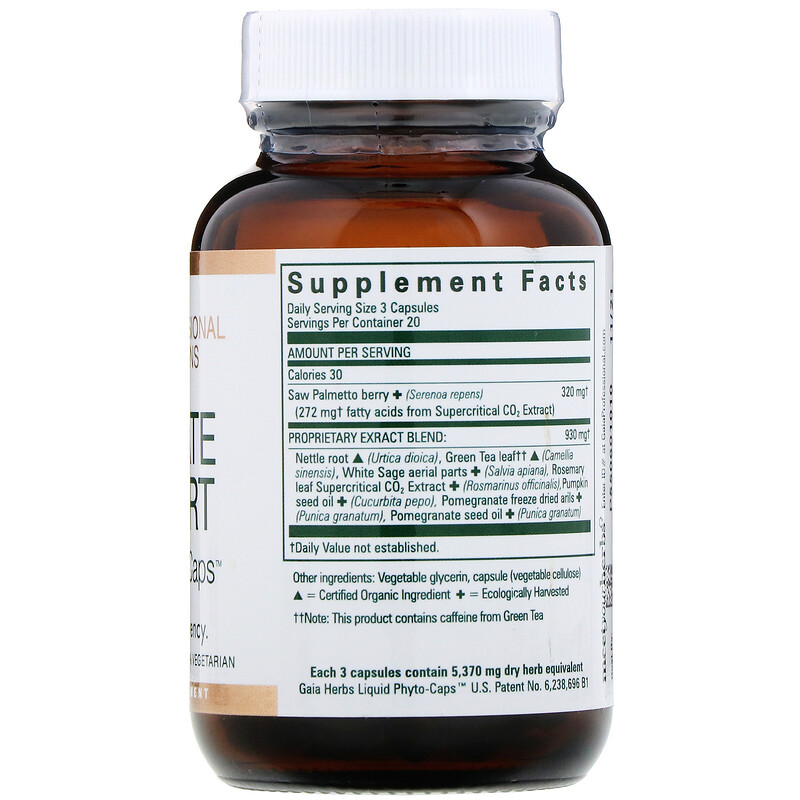 Gaia Herbs Professional Solutions, Prostate Support, 60 LiquidFilled