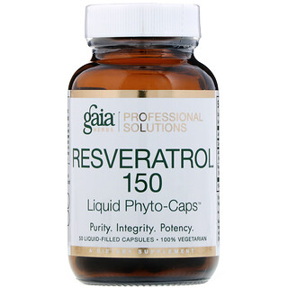 Gaia Herbs Professional Solutions, Resveratrol 150, 50 Liquid-Filled Capsules