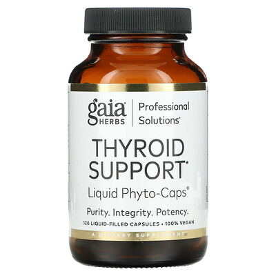 

Gaia Herbs Professional Solutions, Thyroid Support, 120 Liquid-Filled Capsules