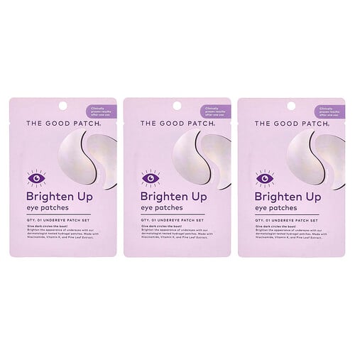 The Good Patch Brighten Up Eye Patches , 3 Patch Sets