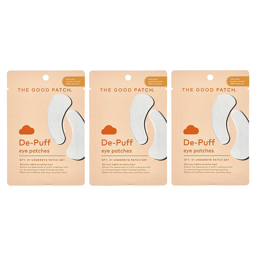 The Good Patch, De-Puff Eye Patches, Augenpads, 3 Patch-Sets