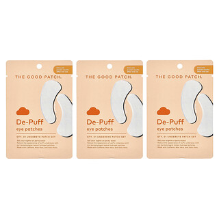 The Good Patch, Patchs pour les yeux De-Puff, Lot de 3 patchs