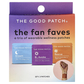The Good Patch, The Fan Faves Wellness Patches, 3 tapasz