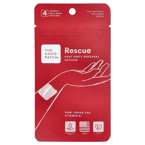 The Good Patch, Rescue, 4 Dermal Wellness Patches