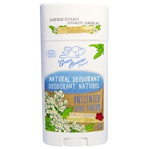 Green Beaver, Натуральный дезодорант, без отдушки, 1,76 унции (50 г)