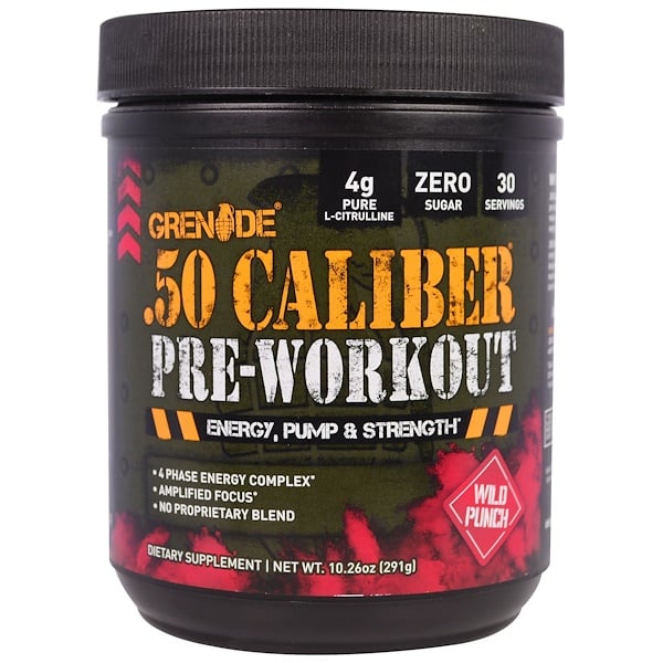 Grenade, .50 Caliber Pre-Workout, Wild Punch, 10.26 oz (291 g) - iHerb