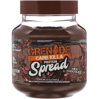 Grenade, Carb Killa مدهون بروتيني، شوكولا الحليب، 12.7 أونصة (360 غرام)