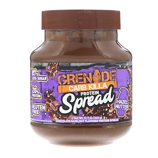 Grenade, Carb Killa مدهون بروتيني، نكهة الشوكولا بالبندق ، 12.7 أونصة (360 غرام)