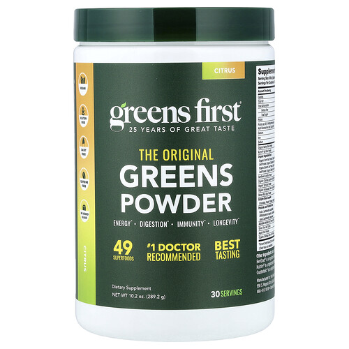 Greens First Greens Powder, Citrus, 10.2 oz (289.2 g)