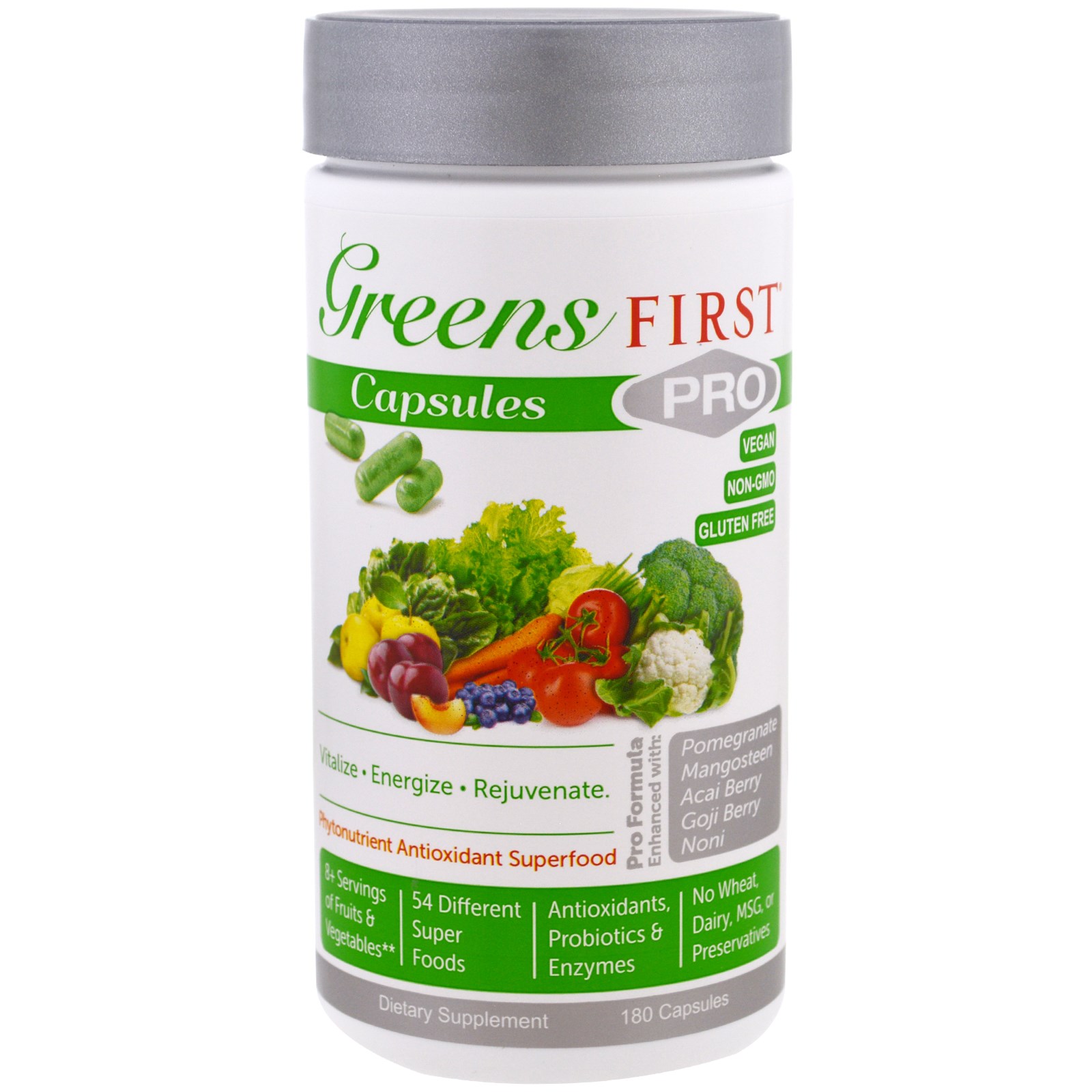 Greens First, PRO Phytonutrient Antioxidant Superfood, 180 Capsules iHerb