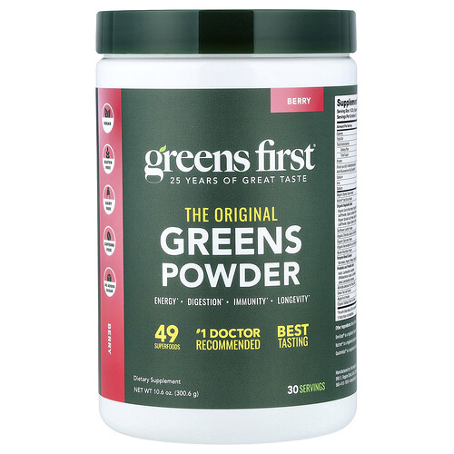 Greens First Greens Powder, Berry, 10.6 oz (300.6 g)
