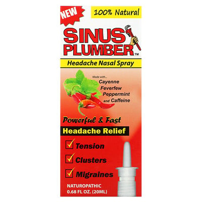 

Greensations Sinus Plumber, головная боль, назальный спрей, 0,68 жидких унций