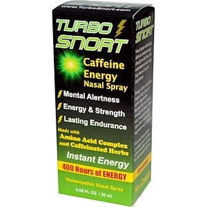 Отзывы о Гринсэйшнс, Turbo Snort, Caffeine Energy Nasal Spray, 0.68 fl oz (20 ml)