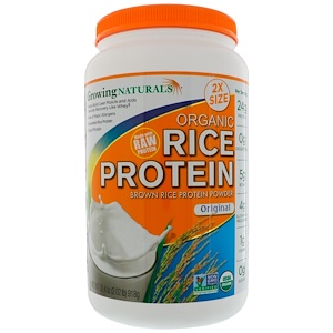 Отзывы о Гроуинг Нэчуралс, Organic Rice Protein, Original, 32.4 oz (918 g)