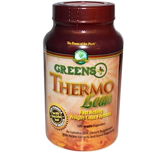 Greens Plus, Диетическая добавка Thermo Lean, 120 вегетарианских капсул