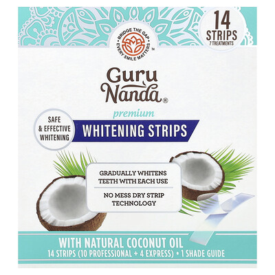Product Image for GuruNanda, Premium Whitening Strips, 14 Strips