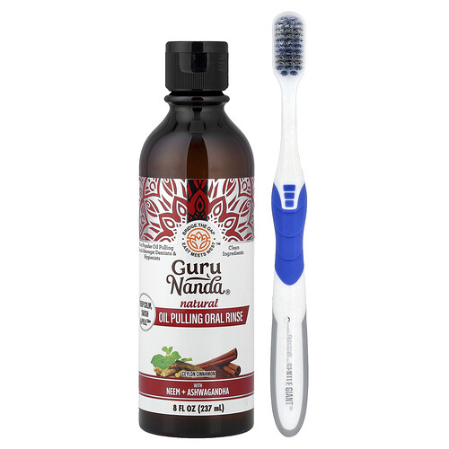 GuruNanda, Natural Oil Pulling Oral Rinse, Ceylon Cinnamon, 8 fl oz (237 ml)