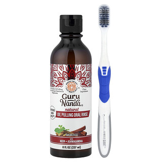 GuruNanda, Naturlig olieudtrækkende mundskylning, Ceylon-kanel, 237 ml