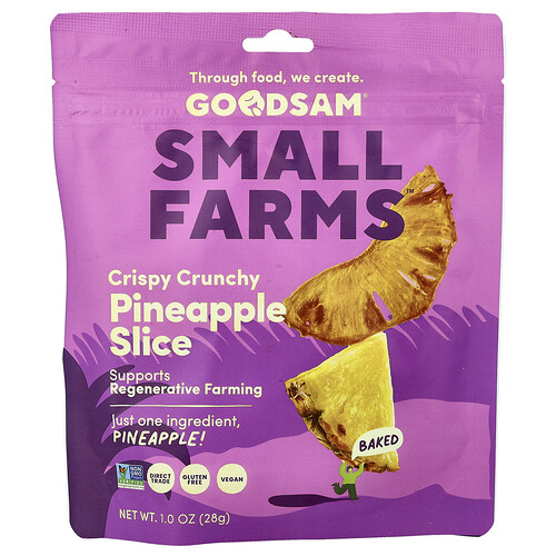 Goodsam Small Farms™, Crispy Crunchy Pineapple Slice, 1 oz (28 g)