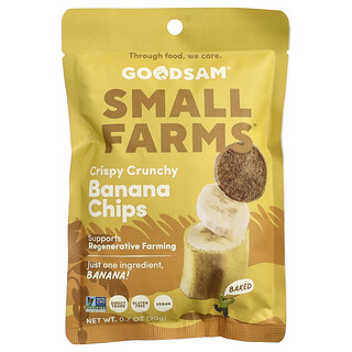 GoodSam, Small Farms™, Crispy Crunchy Chips, Banana, 0.7 oz (20 g)