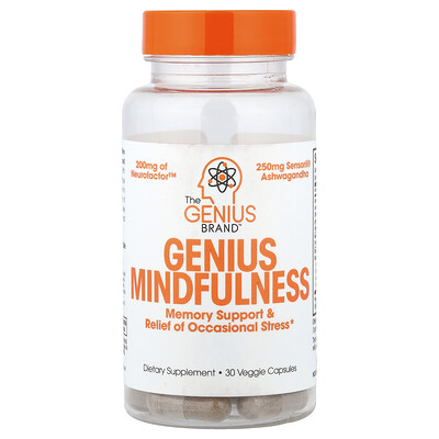 The Genius Brand, Genius Mindfullness`` 30 cápsulas vegetales