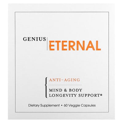 

The Genius Brand Eternal Anti-Aging 60 Veggie Capsules