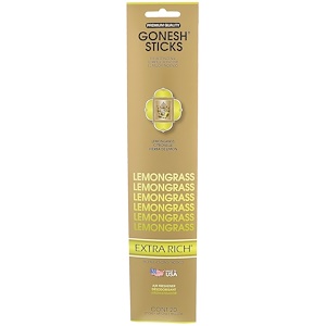Отзывы о Gonesh, Extra Rich Incense Sticks, Lemongrass, 20 Sticks