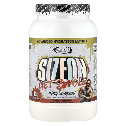 Gaspari Nutrition, SizeOn®, Get Swole, Intra Workout, Mango Splash, 3.59 lbs (1.63 kg)