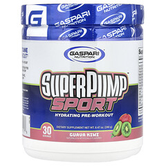 SuperPump™ Sport, зволожувальний передтренувальний комплекс, гуава та ківі, 240 г (8,47 унції)