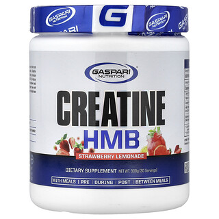 Gaspari Nutrition, Creatine HMB, Limonata alla fragola, 300 g