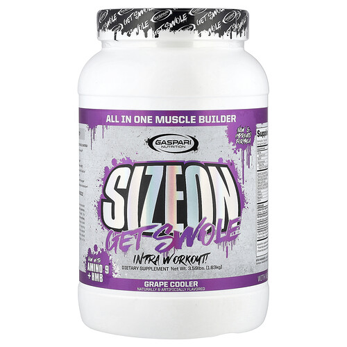Gaspari Nutrition, SizeOn®, Get Swole, Intra Workout, „Grape Cooler“, 1,63 kg