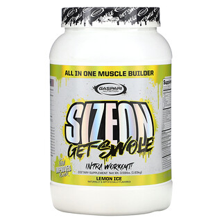 Gaspari Nutrition, SizeOn, Todo en uno para desarrollar la masa muscular, Helado de limón, 1,63 kg (3,59 lb)