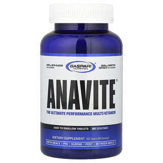 Gaspari Nutrition, ANAVITE®, The Ultimate Performance Multi-Vitamin, 180 tabletta