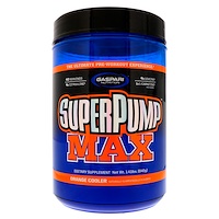 SuperPump Max, лучшая добавка для приема перед тренировкой, освежающий апельсин, 1,41 кг (640 г) - изображение
