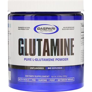 Gaspari Nutrition, Glutamina, Sem Sabor, 10,58 oz (300 g)