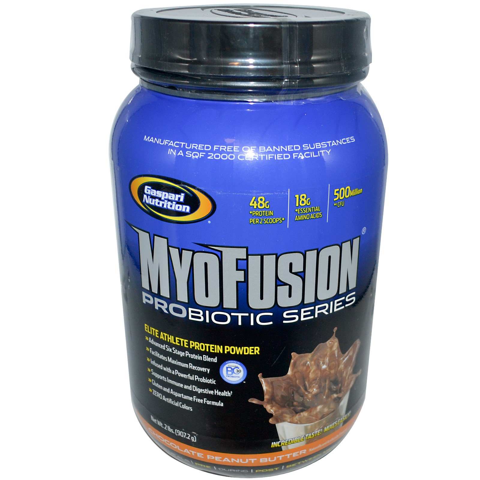 Gaspari Nutrition, MyoFusion Probiotic Series, Elite Athlete Protein ...