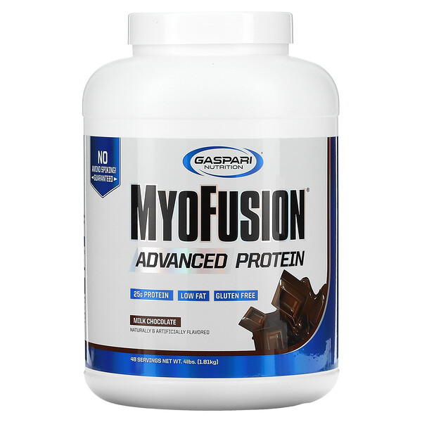 Gaspari Nutrition, MyoFusion, Advanced Protein, Milk Chocolate, 4 lbs (1.81 kg)