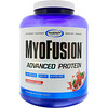 Gaspari Nutrition, MyoFusion，高級蛋白質，草莓和奶油，4磅（1814克）