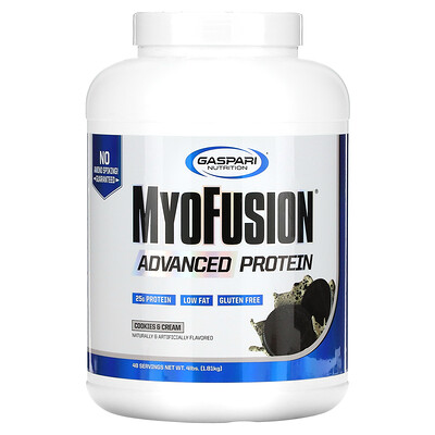 

Gaspari Nutrition MyoFusion Advanced протеин печенье и сливки 1814 г (4 фунта)