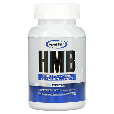 

Gaspari Nutrition HMB (гидроксиметилбутират), 90 капсул