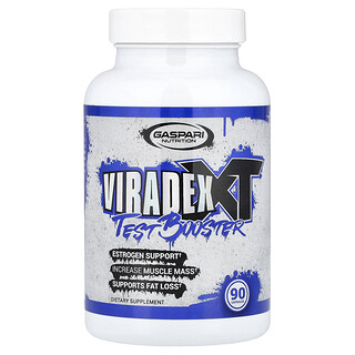 Gaspari Nutrition, Viradex XT, тест-бустер, 90 капсул