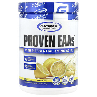 Gaspari Nutrition, Proven EAAs™, Παγωτό Λεμόνι, 390 γρ.
