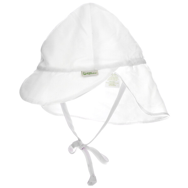 Green Sprouts‏, Sun Protection Hat, 0-6 Months, White, 1 Count