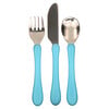 Green Sprouts, Learning Cutlery Set, 12+ Months, Aqua, 1 Set