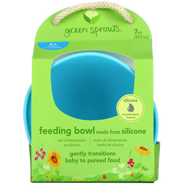 Feeding Bowl, 6+ Months, Aqua, 1 Bowl, 7 oz (207 ml)