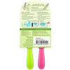 Green Sprouts, Feeding Spoons, 6-12 Months, Pink, 2 Pack