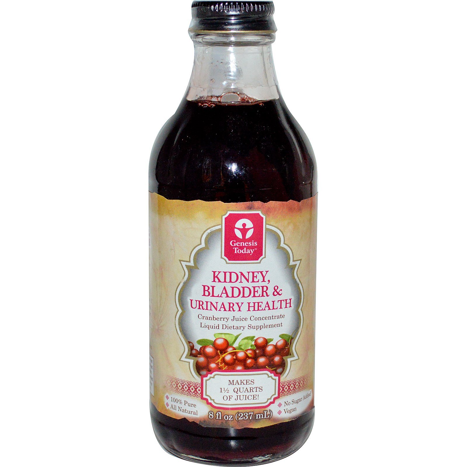 Genesis Today, Kidney, Bladder & Urinary Health, Cranberry Juice